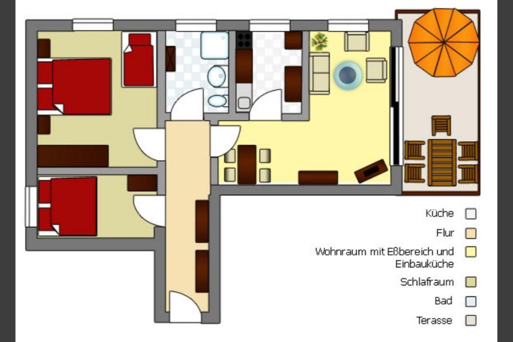 Apartment Ferienhaus Am Yachthafen, Moewe *